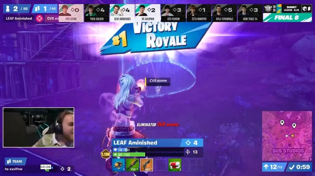 El Mexicano Xavi avanza a la Gran Final del Mundial de Fortnite
