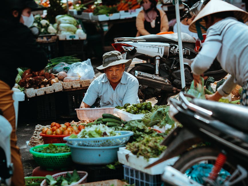 Fotos de stock gratuitas de Asia, colores vibrantes, comercio en el mercado