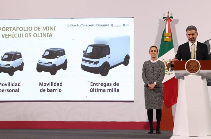 México ofrece un adelanto del auto eléctrico Olinia antes de su debut el 7 de junio