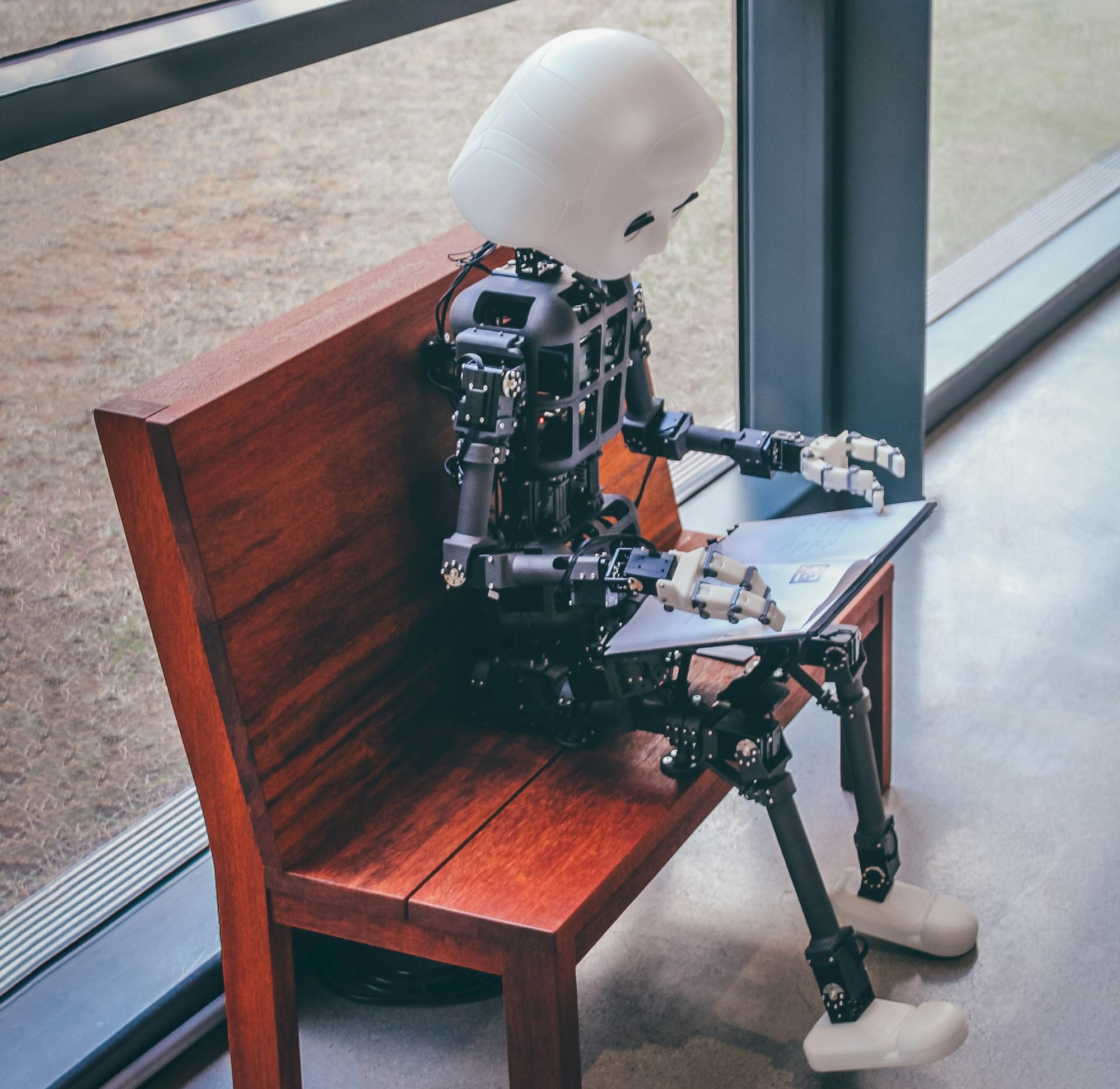 a robot on a table