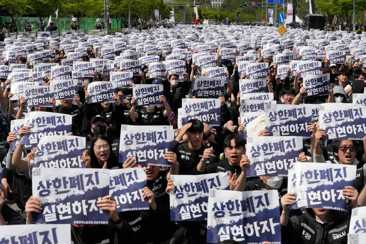 Samsung y su sindicato mantienen conversaciones de último recurso para evitar una huelga histórica
