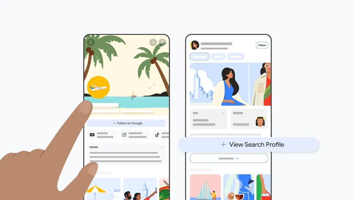 Google lanza Search Profiles: el nuevo escaparate para creadores grandes dentro de Search