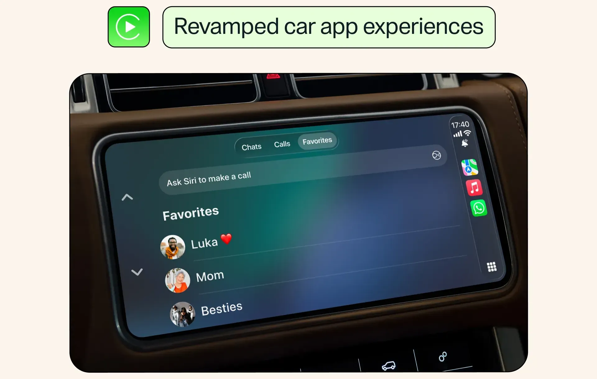 WhatsApp mejora CarPlay y Android Auto y ya deja crear cuenta desde el iPad