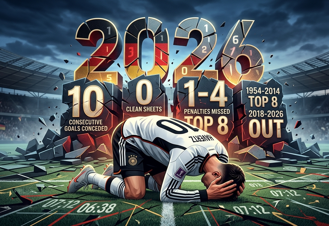 La radiografía estadística que explica el desastre alemán en el Mundial de la FIFA 2026