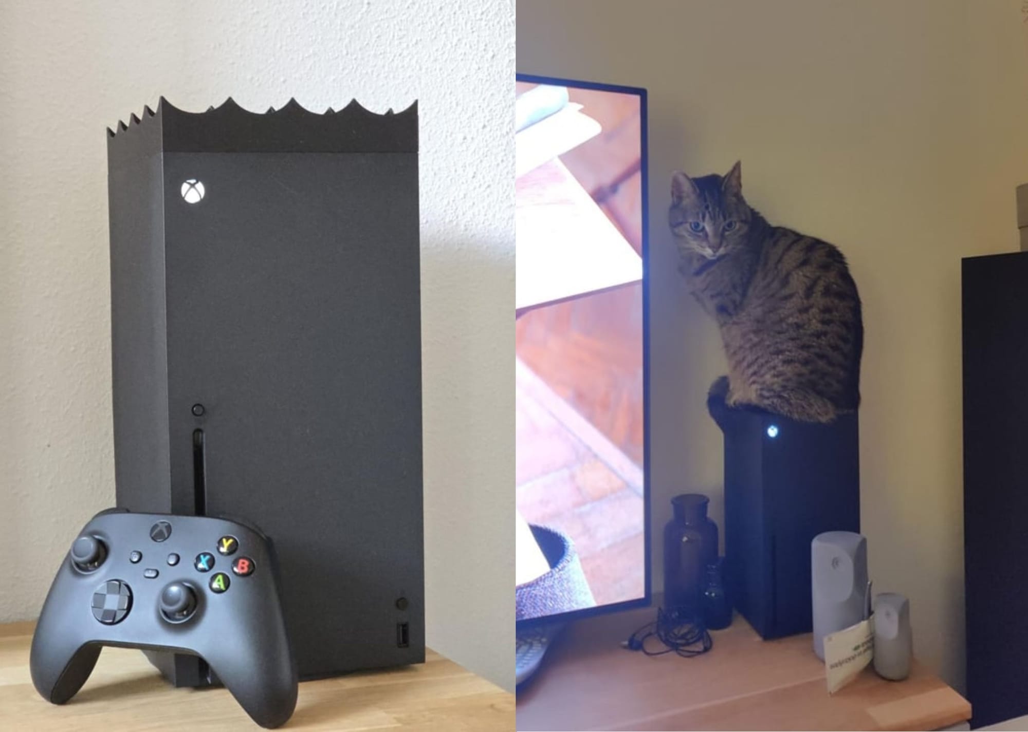 Convierte su Xbox Series X en 'arquitectura hostil' para que su gato no se suba
