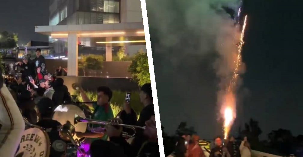 ¿Se logró? Aficionados mexicanos dieron “serenata” a Inglaterra para evitar que descansen