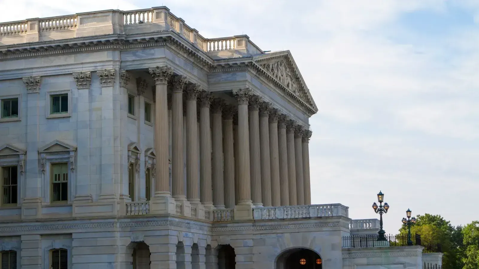 A stunning view of the US Capitol Building showcasing its architectural grandeur in Washington DC.