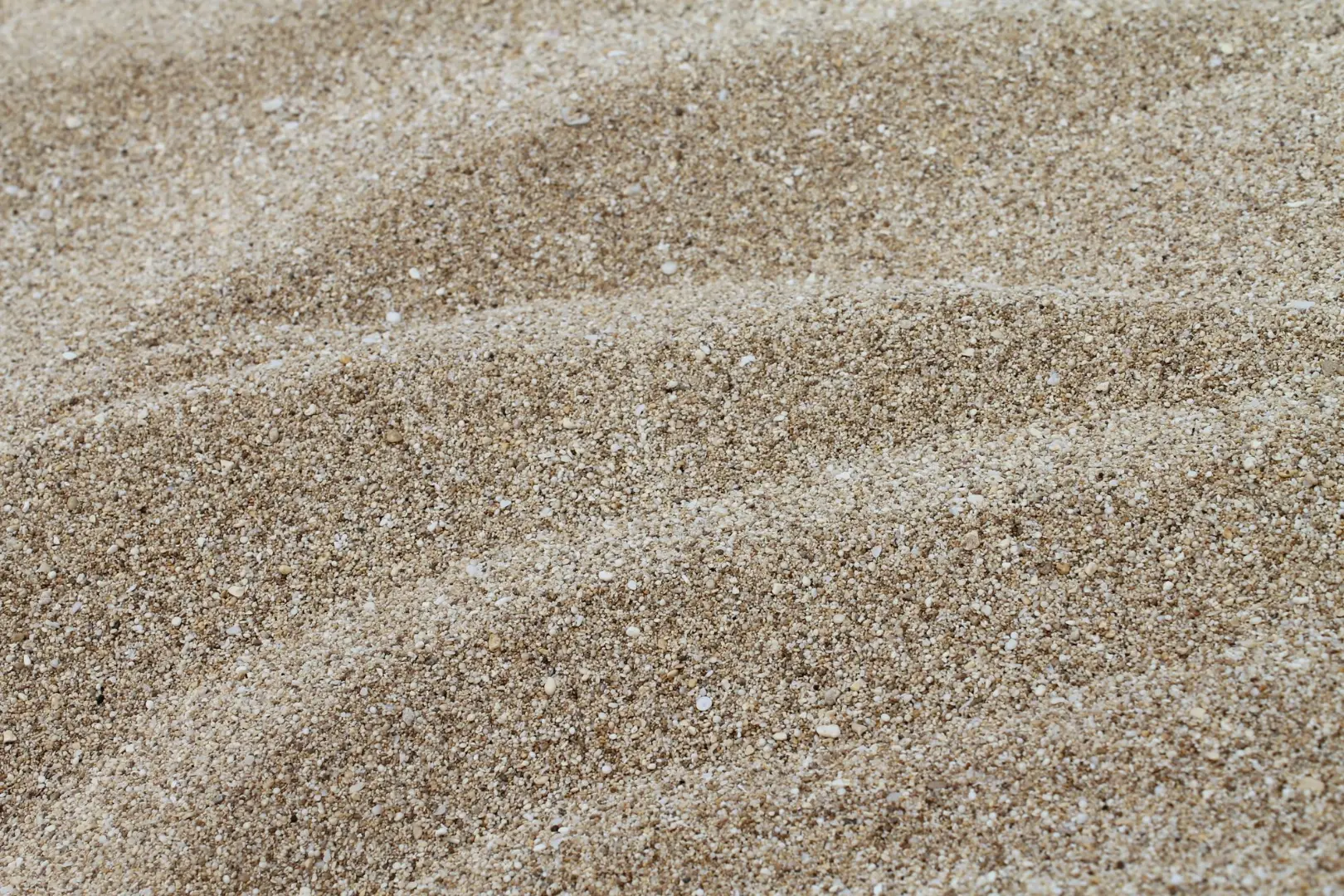 Detailed texture of fine coastal sand captured in a close-up shot.