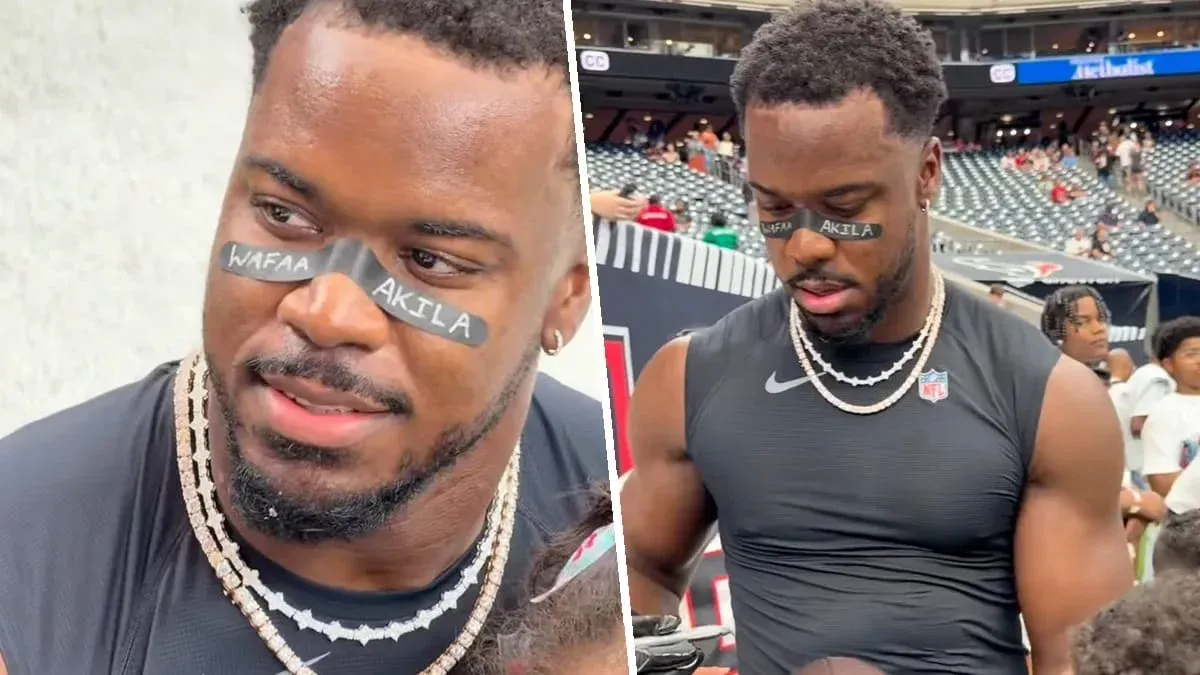 Pese a multas de la NFL: Azeez Al-Shaair se manifiesta por las víctimas infantiles de Palestina