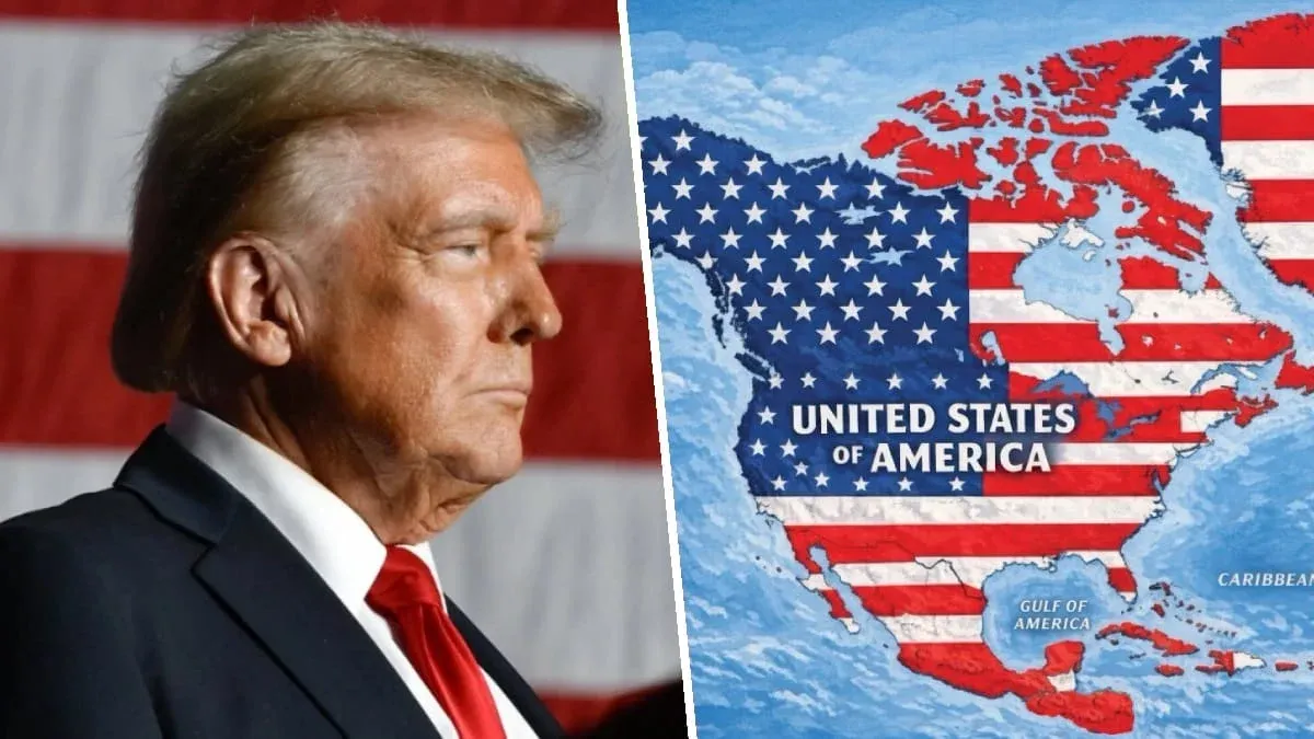 Trump presenta el nuevo “mapa” de Estados Unidos: Incluye a Canadá y México