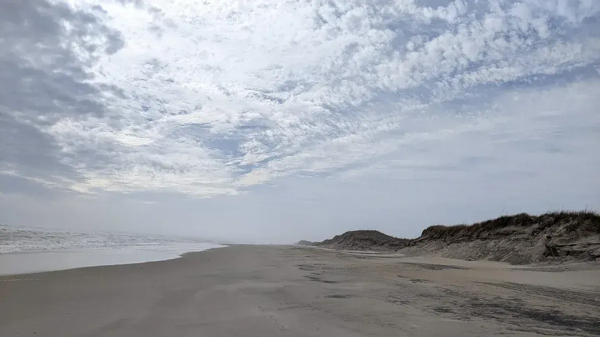 Playa en Hatteras, Carolina del Norte.
