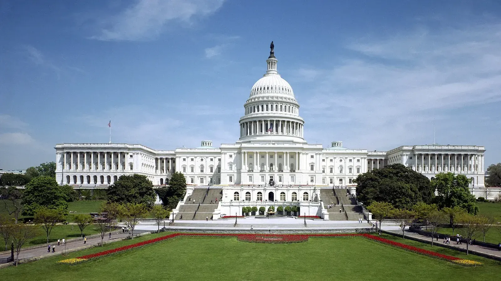 The western front of the United States Capitol.