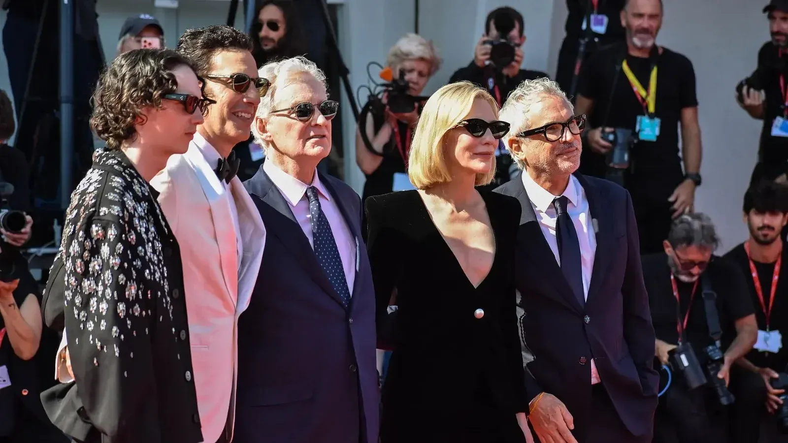 Cate Blanchett, Alfonso Cuarón, Sacha Baron Cohen, etc at Disclaimer (TV series) premiere at Venice International Film Festival