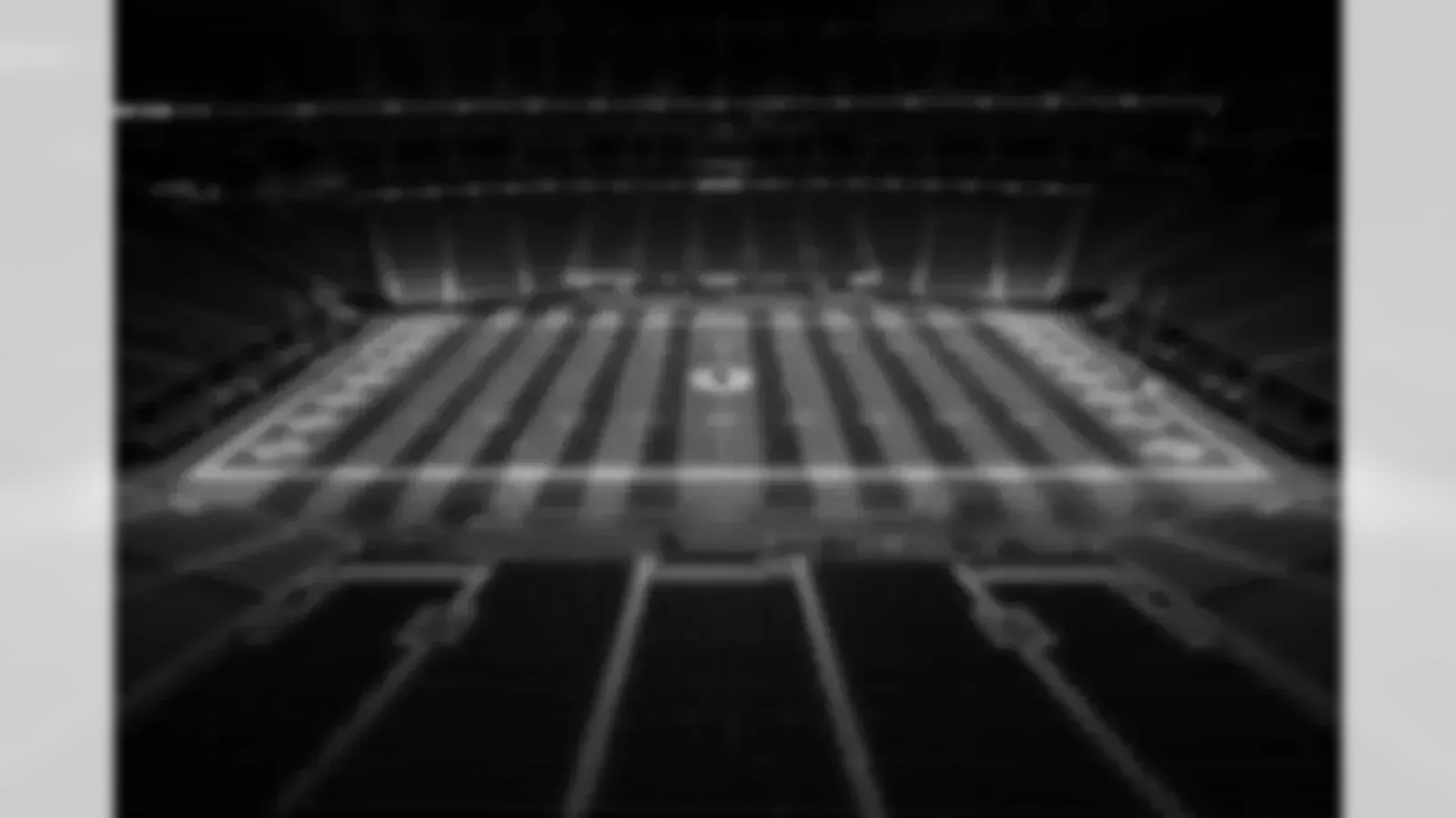 Imagen del setter de escena antes del juego de la semana 7 contra los 49ers de San Francisco en el estadio Mercedes-Benz en Atlanta, Georgia el domingo 25 de octubre de 2026. (Foto de Jay