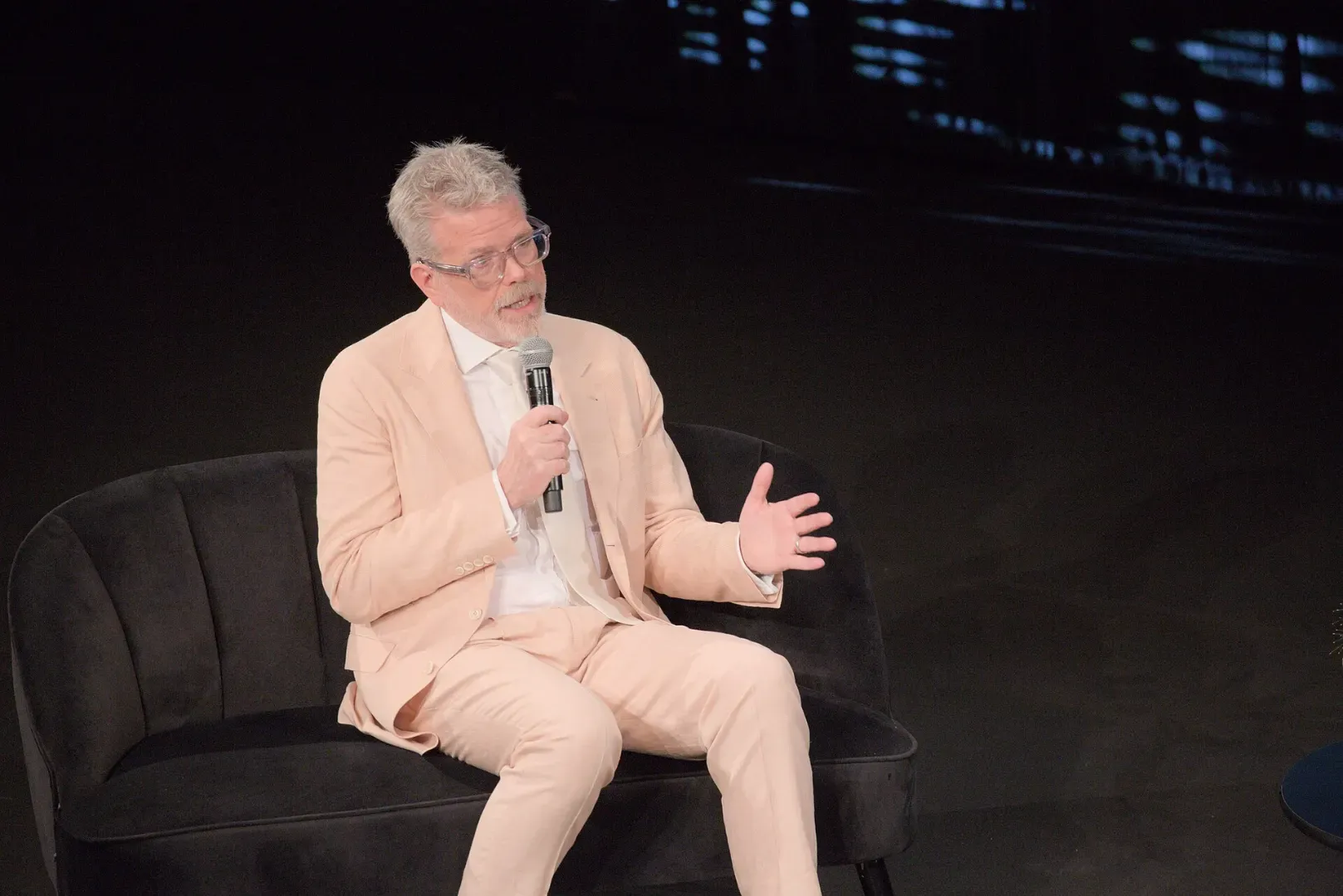 Christopher McQuarrie, directora y guionista, durante una sesión de preguntas y respuestas en el Festival de Cine de Cannes 2025 para la película "Misión: Imposible - The Final Reckoning".