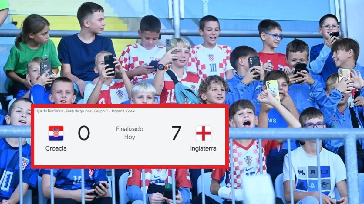 Croacia es goleada 0-7 por Inglaterra en un estadio lleno de niños y niñas
