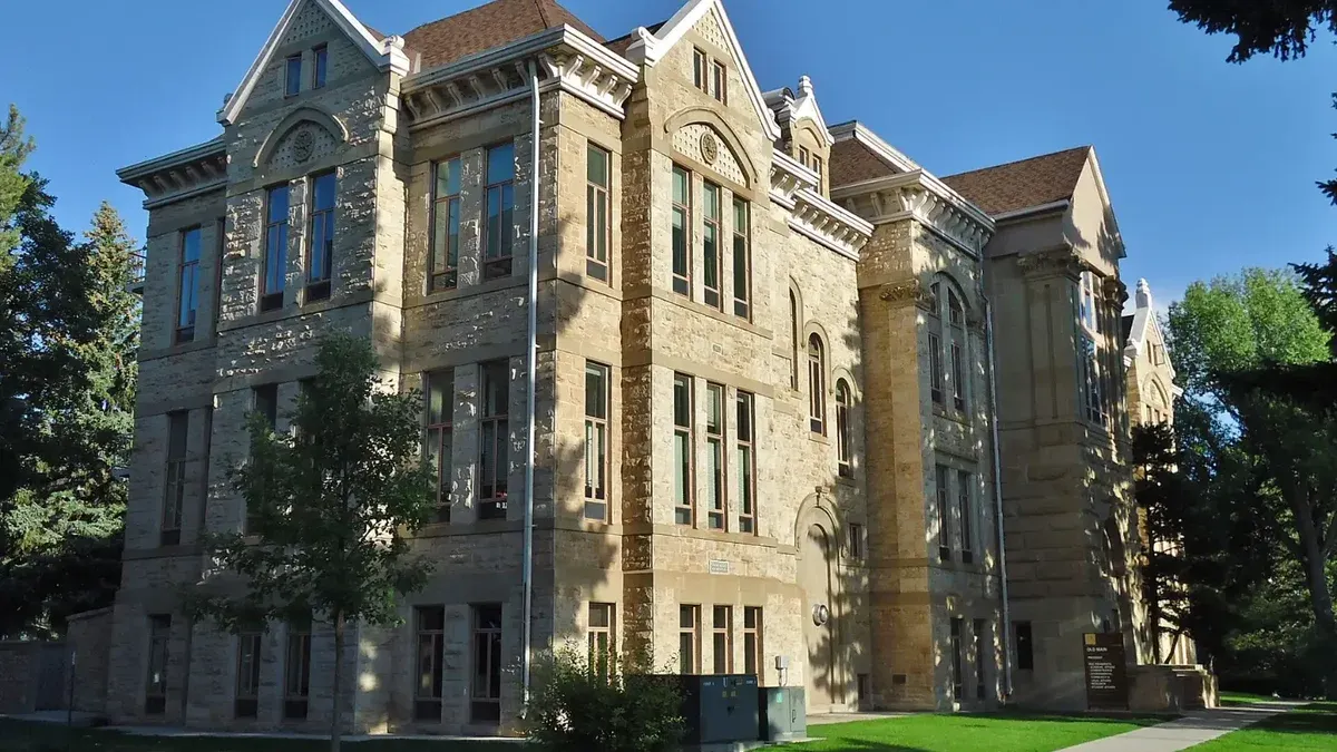 Old Main, University of Wyoming campus, 9th St.