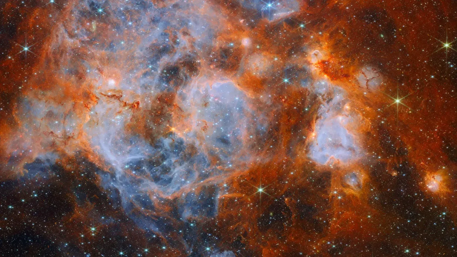 Imagen oficial de ESA/Webb, NASA & CSA, E. Sabbi, M. Zamani (ESA/Webb); ack.: M. H. Özsaraç