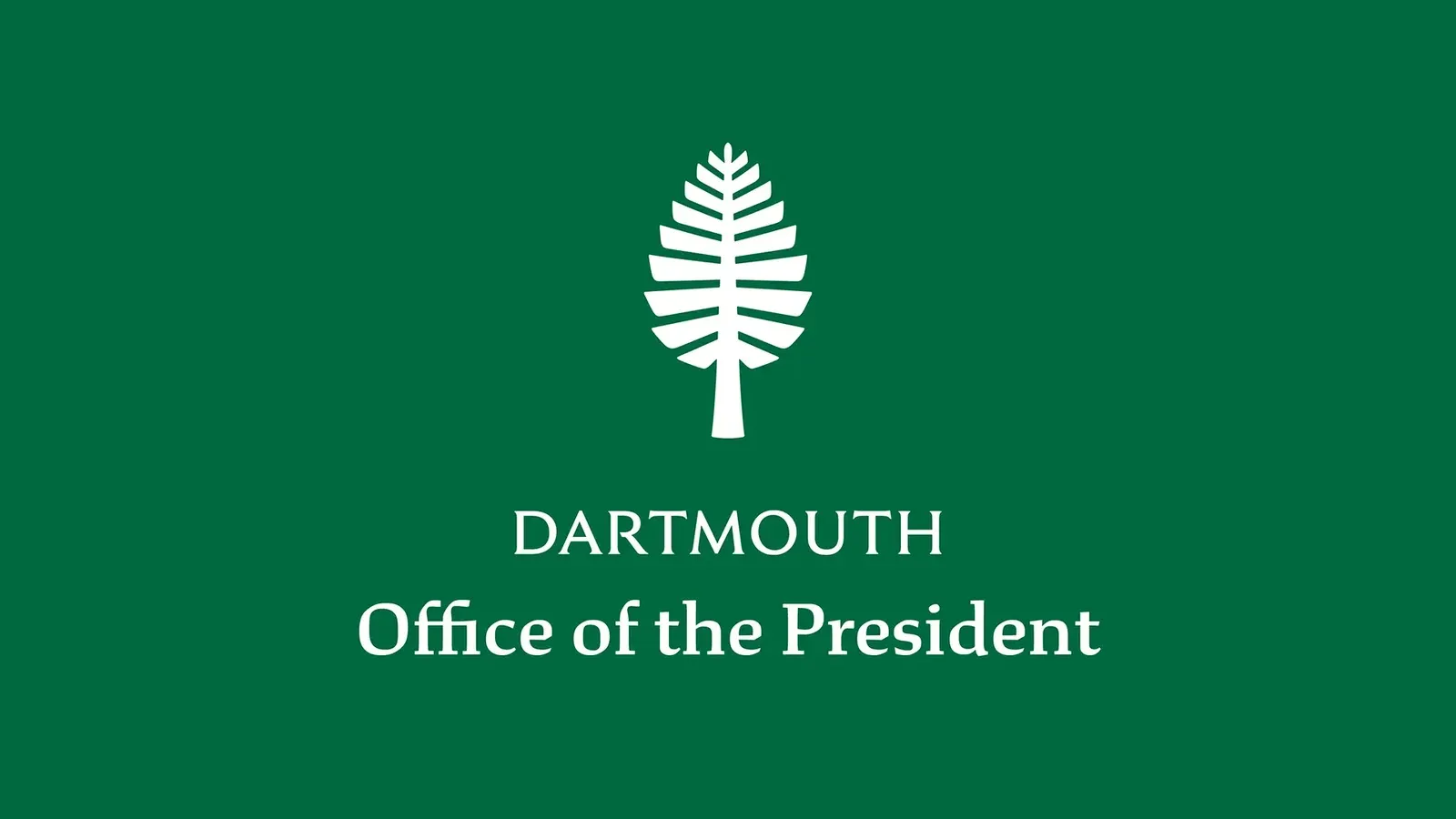 Imagen oficial de president.dartmouth.edu