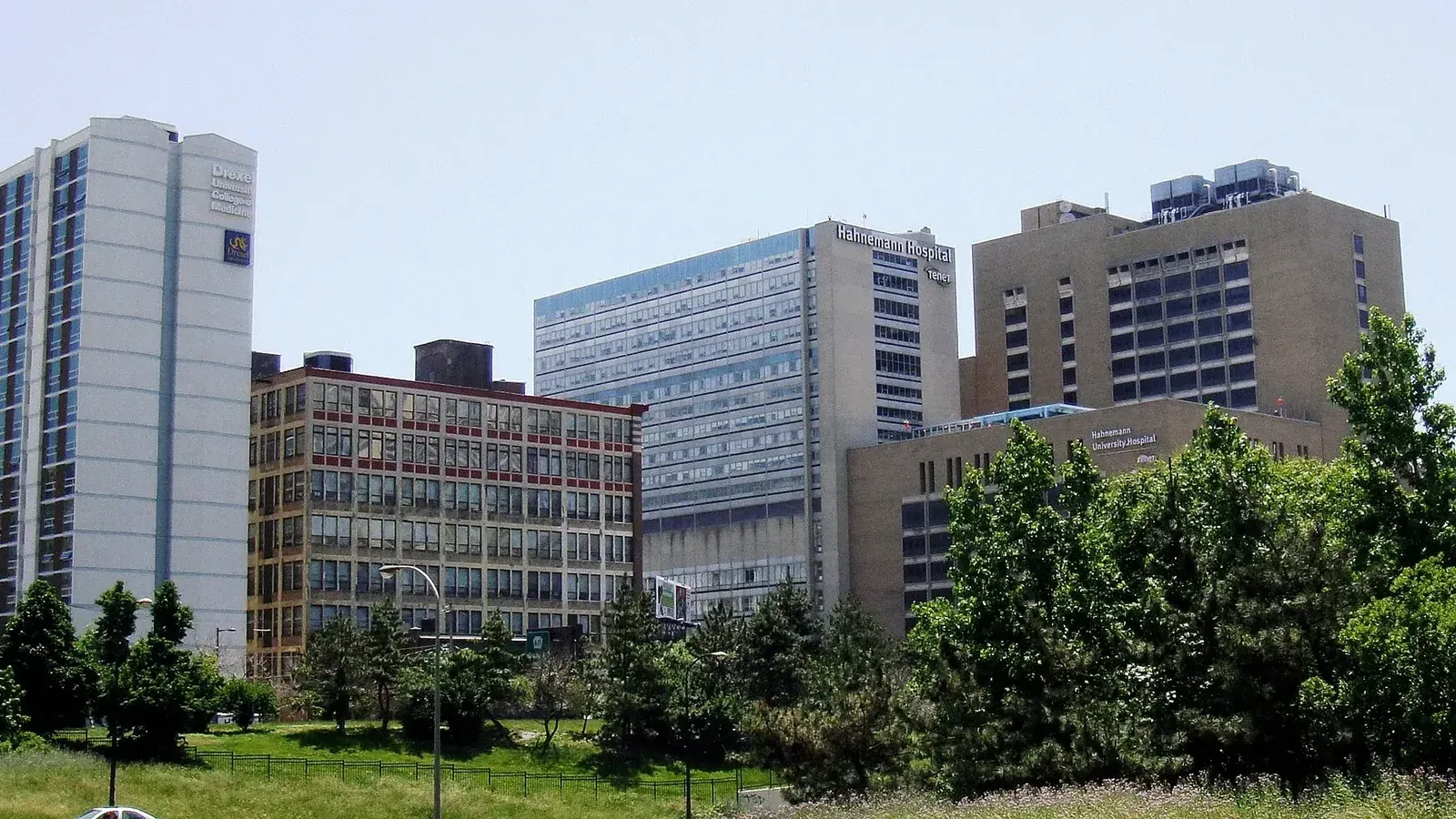 El campus de la ciudad central del Hospital Hahnemann.