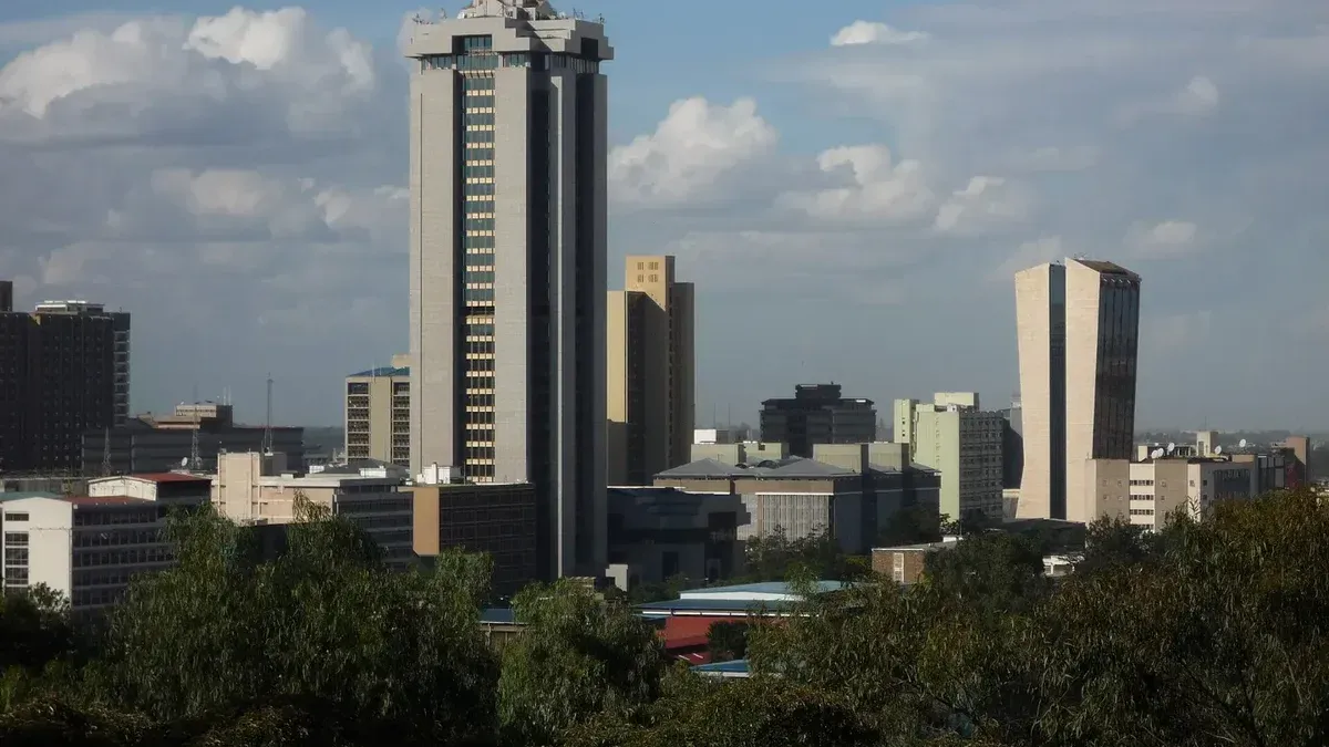 Nairobi skyline from Upperhill