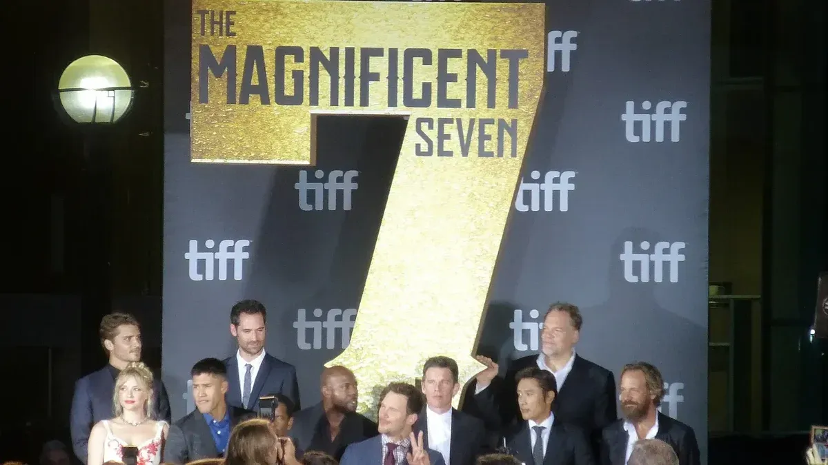 Toda la pandilla en el estreno del Magnificent Seven, 2016 Toronto Film Festival