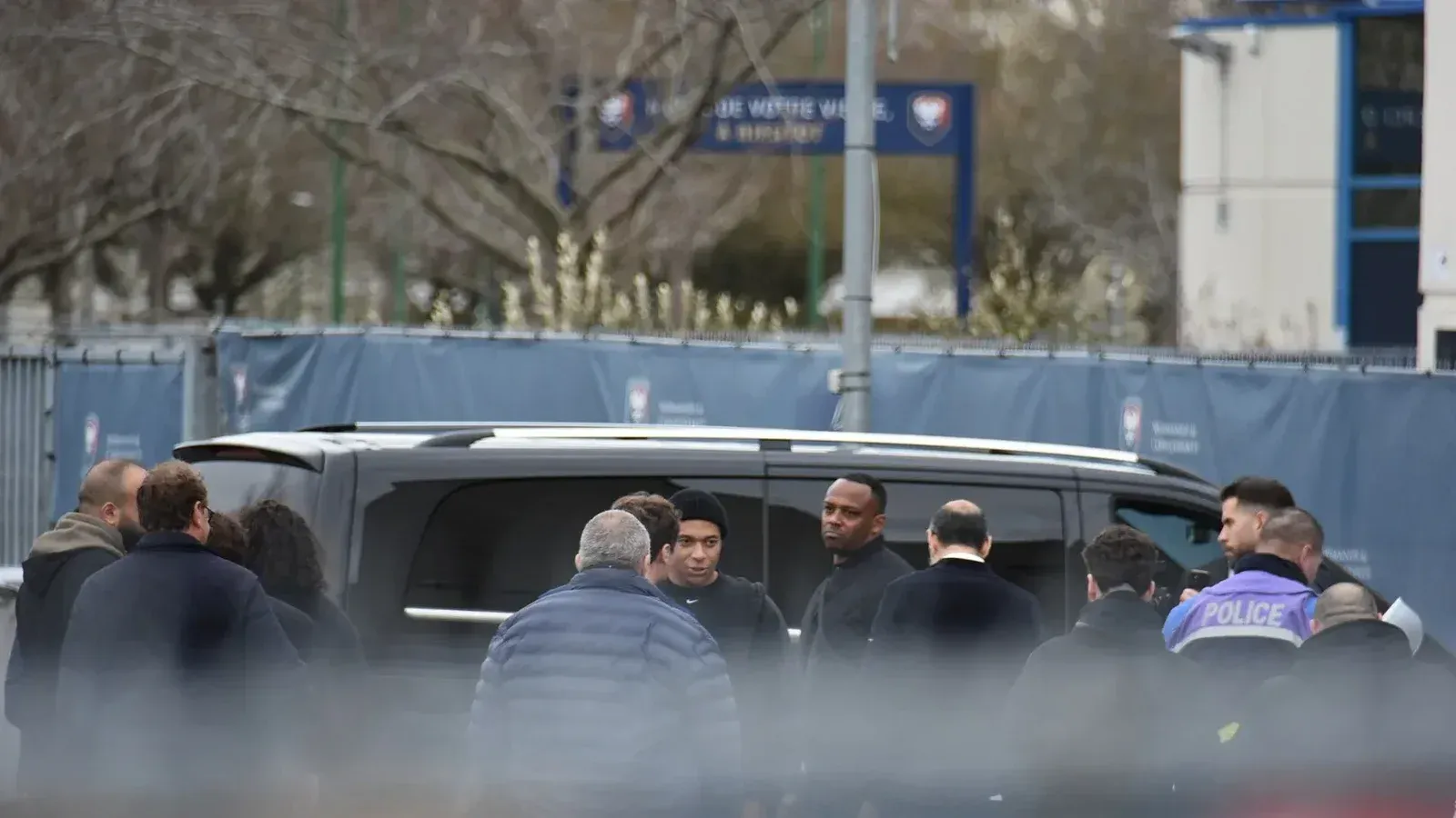 Kylian Mbappé lors de sa première visite à Caen