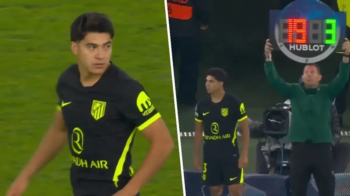 Obed Vargas debuta en Champions League con el Atlético de Madrid