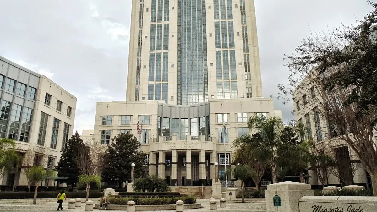 Palacio de Justicia del Condado de Orange en el centro de Orlando