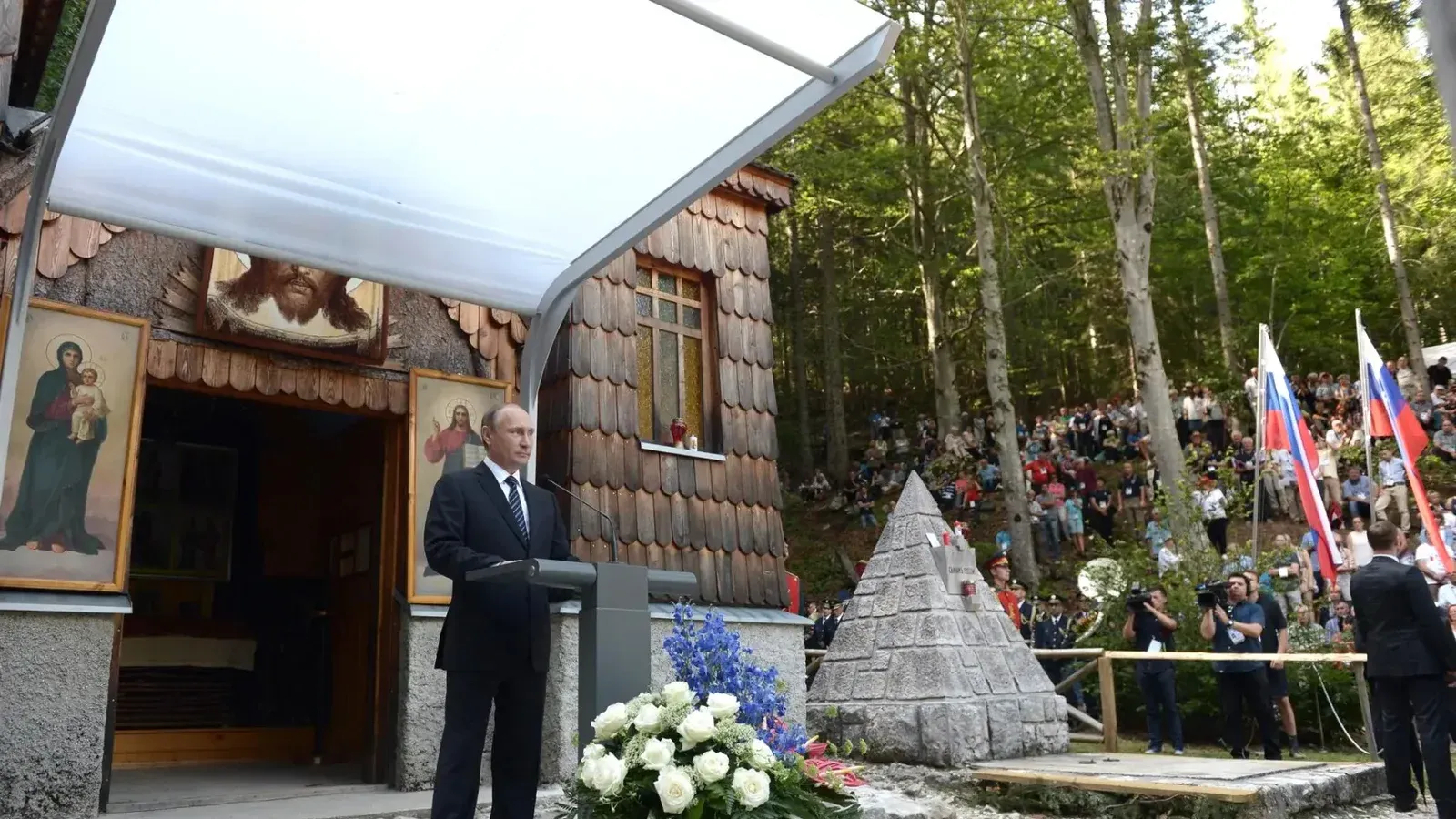 Discurso de Putin en la ceremonia conmemorativa que marca el centenario de la capilla rusa cerca del paso de Vršič en memoria de los soldados rusos que murieron allí durante la Primera