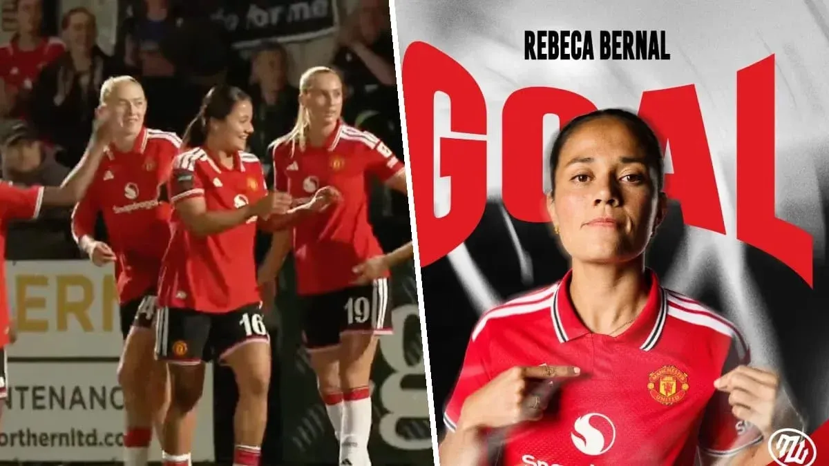 Rebeca Bernal anota su tercer gol con el Manchester United Femenil