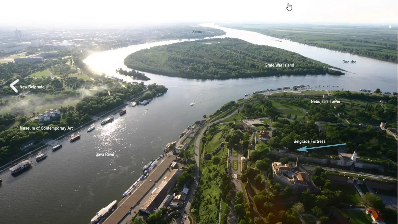 Veduta del Danubio da Belvedere Belgrado