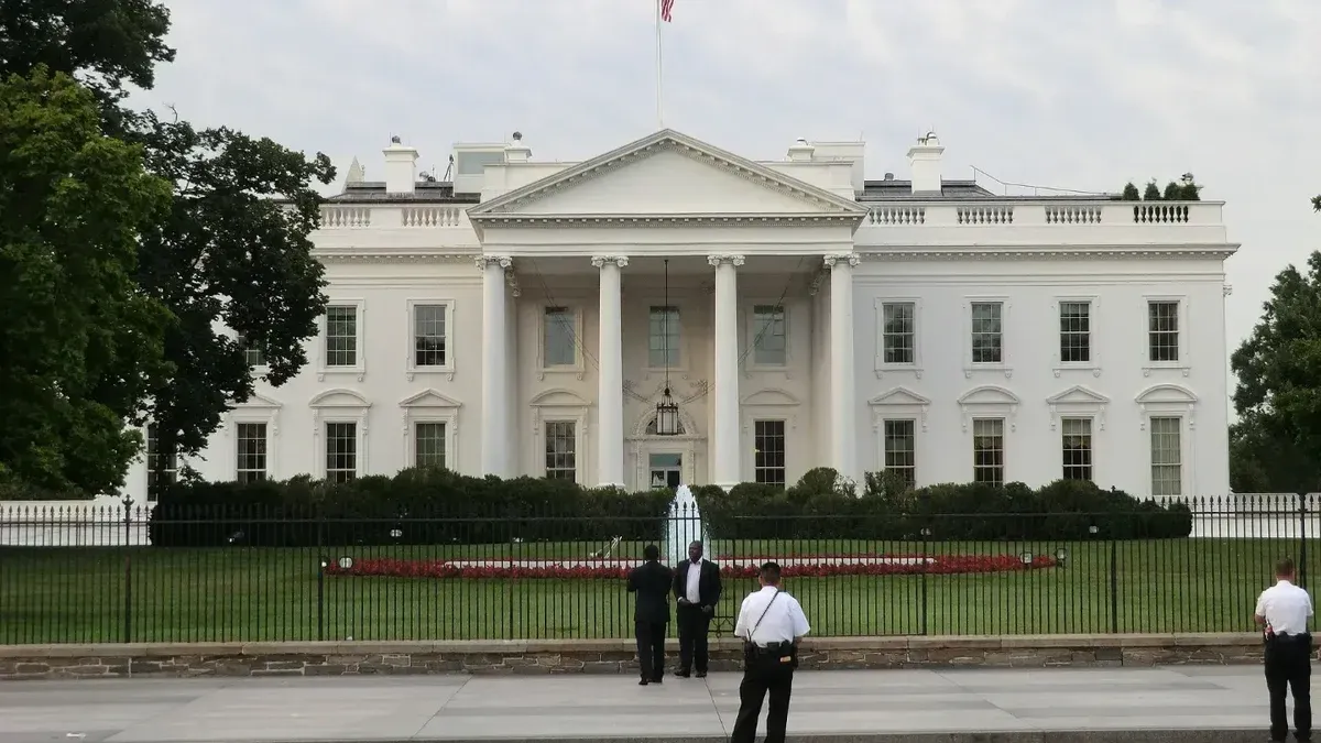 La Casa Blanca del lado norte - julio de 2012.