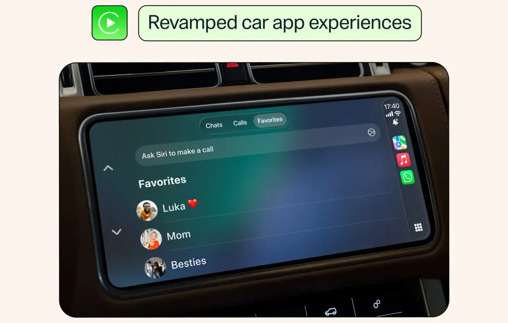 WhatsApp mejora CarPlay y Android Auto y ya deja crear cuenta desde el iPad imagen del post