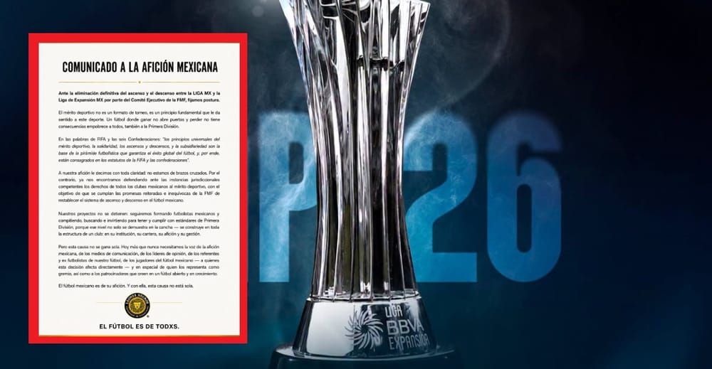 “El futbol es de todos”: Equipos de Expansión se manifestarse contra la desaparición del ascenso y descenso imagen del post