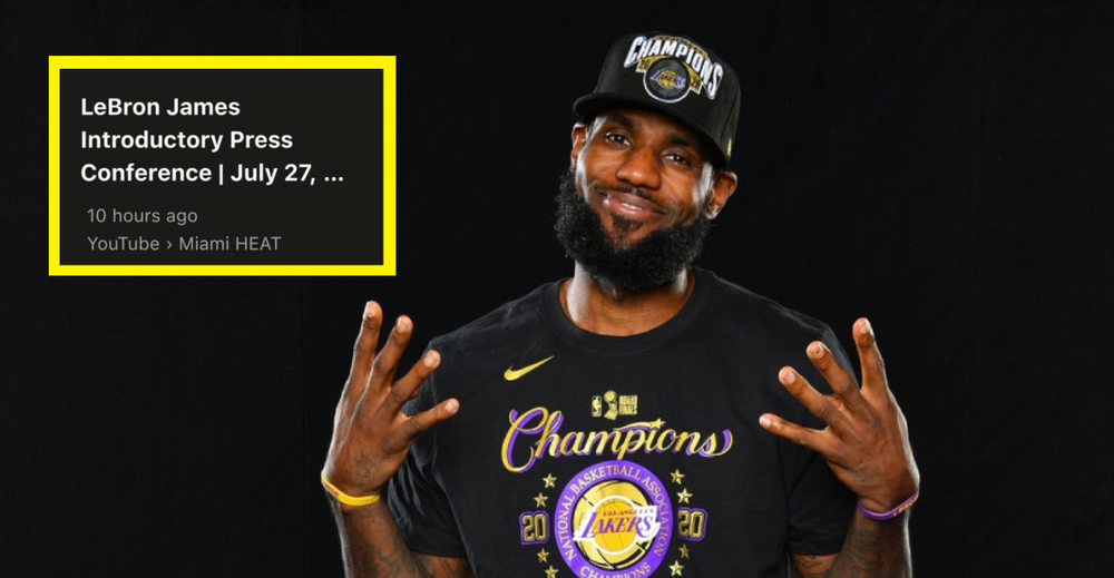 Miami Heat filtra por error el regreso de LeBron James imagen del post