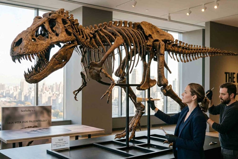 Un T. rex histórico: "Gus" se vende por un récord de 50.1 millones de dólares en Sotheby's imagen del post