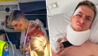 Tremenda caída de Tadej Pogacar en La Vuelta: El compañero de Isaac del Toro será operado por el médico de Moto GP imagen del post