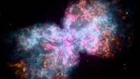 Stunning image of a colorful supernova nebula, showcasing cosmic beauty.