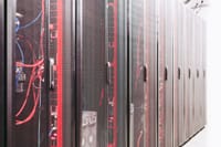 System with various wires managing access to centralized resource of server in data center