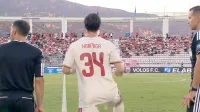 "Hormiga" González fue sustituto en el empate Olympiacos vs Volos y se fue sin gol imagen del post