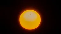 Close-up view of the sun showcasing solar flares and sunspots, captured in a cosmic setting.
