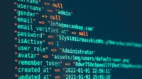 Vibrant close-up of code displayed on a monitor with various programming details.