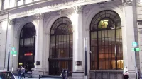 The American Express Company Building at 65 Broadway between Morris Street and Rector Street in the Financial District of Manhattan, New York City was built in 1914-1917 and was designed by