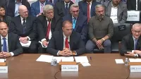 A congressional hearing on July 26, 2023, under the House Committee on Oversight and Accountability, with Ryan Graves, David Grusch, and David Fravor.