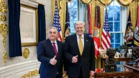 El presidente Donald Trump organiza una reunión de almuerzo bilateral con el primer ministro húngaro Viktor Orban