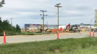 Instalación de fabricación Wolfspeed en construcción en el condado de Chatham, Carolina del Norte