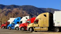 Lebec Rest Area California Highway 05 [ 18 Wheeler Truck ] USA : Semi, Trailer Truck Australia : Truck U.K.