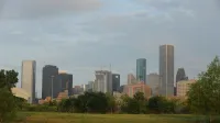 Visto desde un campo cerca del puente de Hill Street (S.