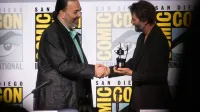 El actor y músico canadiense Keanu Reeves recibe el premio Inkpot en la Comic-Con de San Diego 2024